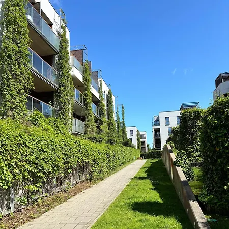 Nadmorski Dwor 14 - Plaza 1km, Parking, Sauna, Fitness Apartment Danzig